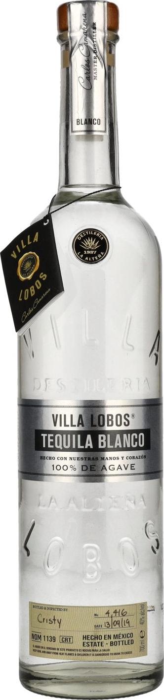 Villa Lobos Tequila Blanco 100% de Agave 40% Vol. 0,7l
